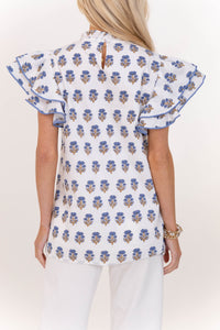 On Your Heart Ivory Medallion Blouse
