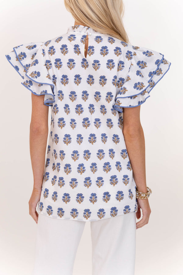 On Your Heart Ivory Medallion Blouse