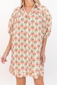 Better Than You Know Cream Floral Puff Sleeve Dress