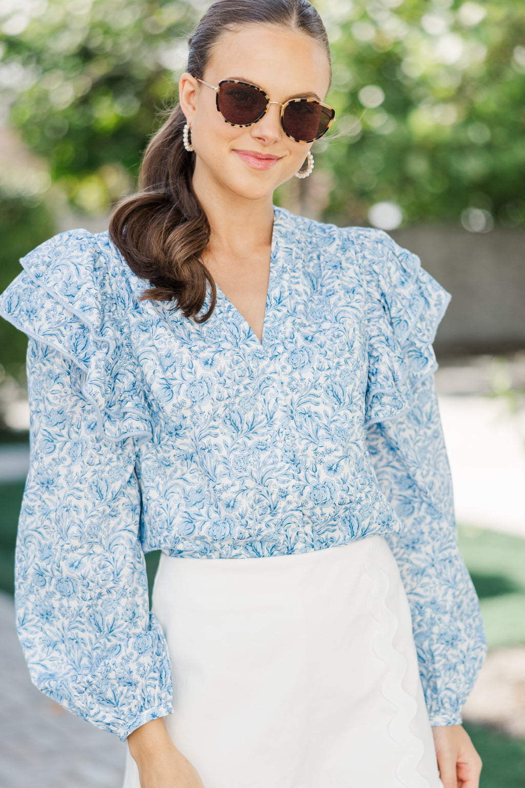 herlipto Easy to Love Blouse herlipto Easy to Love Blouse ホワイト 
