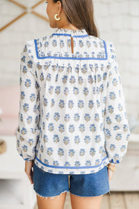 The Beauty White Medallion Blouse
