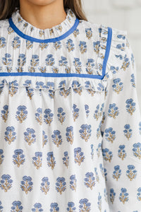 The Beauty White Medallion Blouse