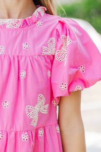 Girls: The Miranda Fuchsia Eyelet Dress