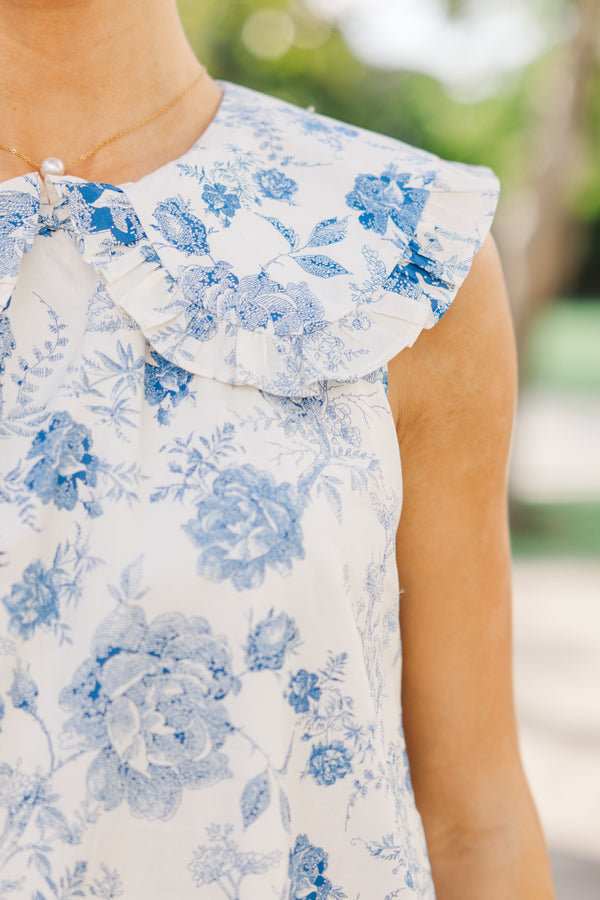Become Yourself Navy Blue Toile Dress