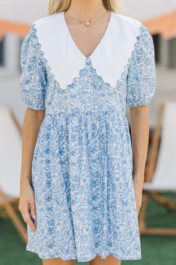 The Life Blue Toile Dress – Shop the Mint