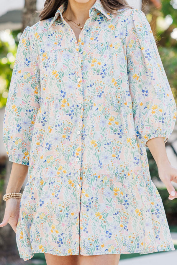 On Your Way Light Blue Easter Floral Babydoll Dress Shop the Mint On Your Way Light Blue Easter Floral Babydoll Dress Shop the Mint