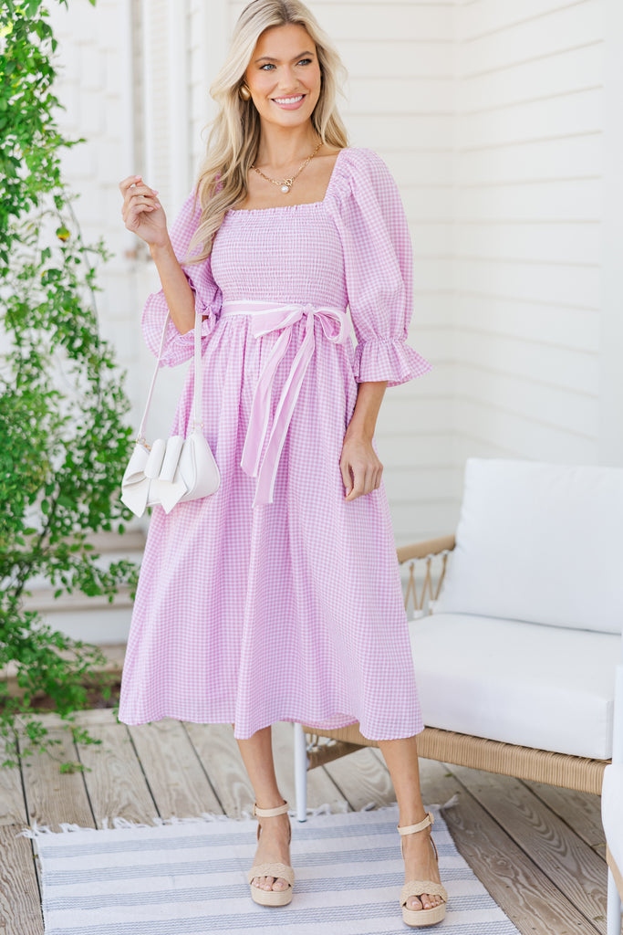 Immie Dress - Pink Gingham