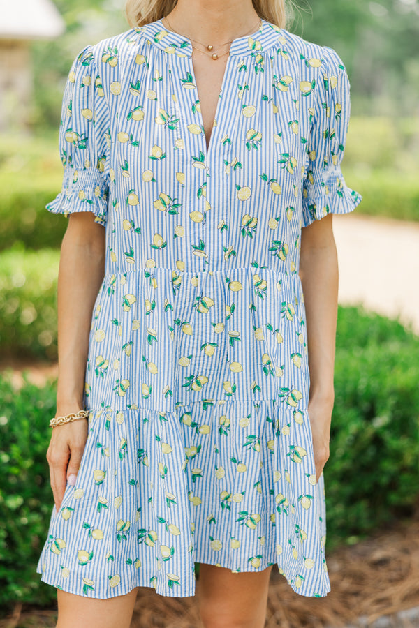 lemon dress blue STAUD Blue Lemon Dress by Staud