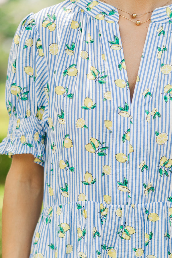 At This Time Navy Lemon Striped Dress – Shop the Mint At This Time Navy Lemon Striped Dress – Shop the Mint