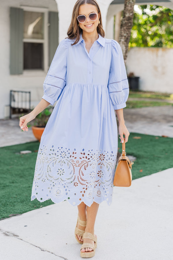 Best Self Chambray Blue Midi Dress Shop the Mint Best Self Chambray Blue Midi Dress Shop the Mint