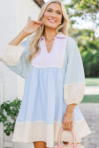 On Edge Pink Multi Striped Dress