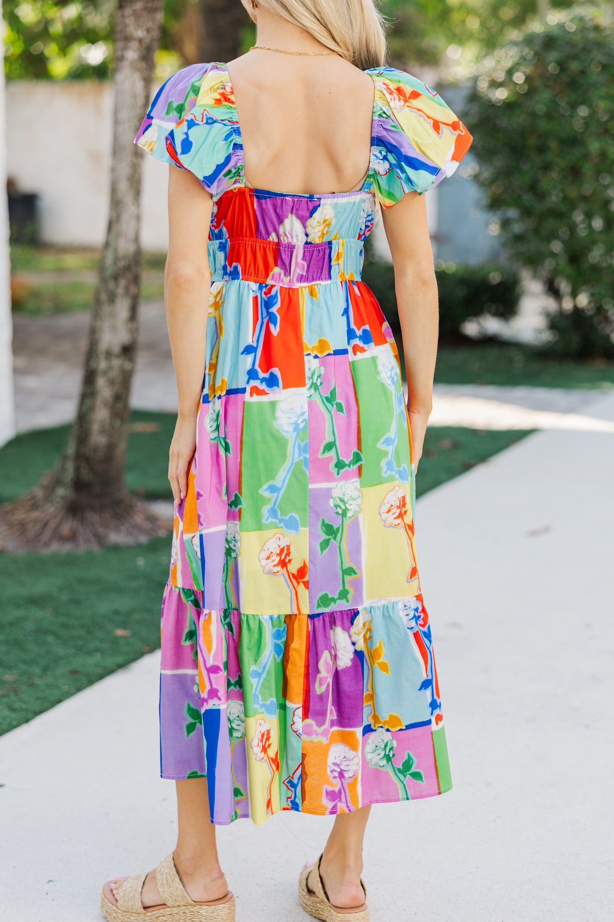 fuchsia floral midi dress Take Care Fuchsia Floral Midi Dress – Shop the Mint