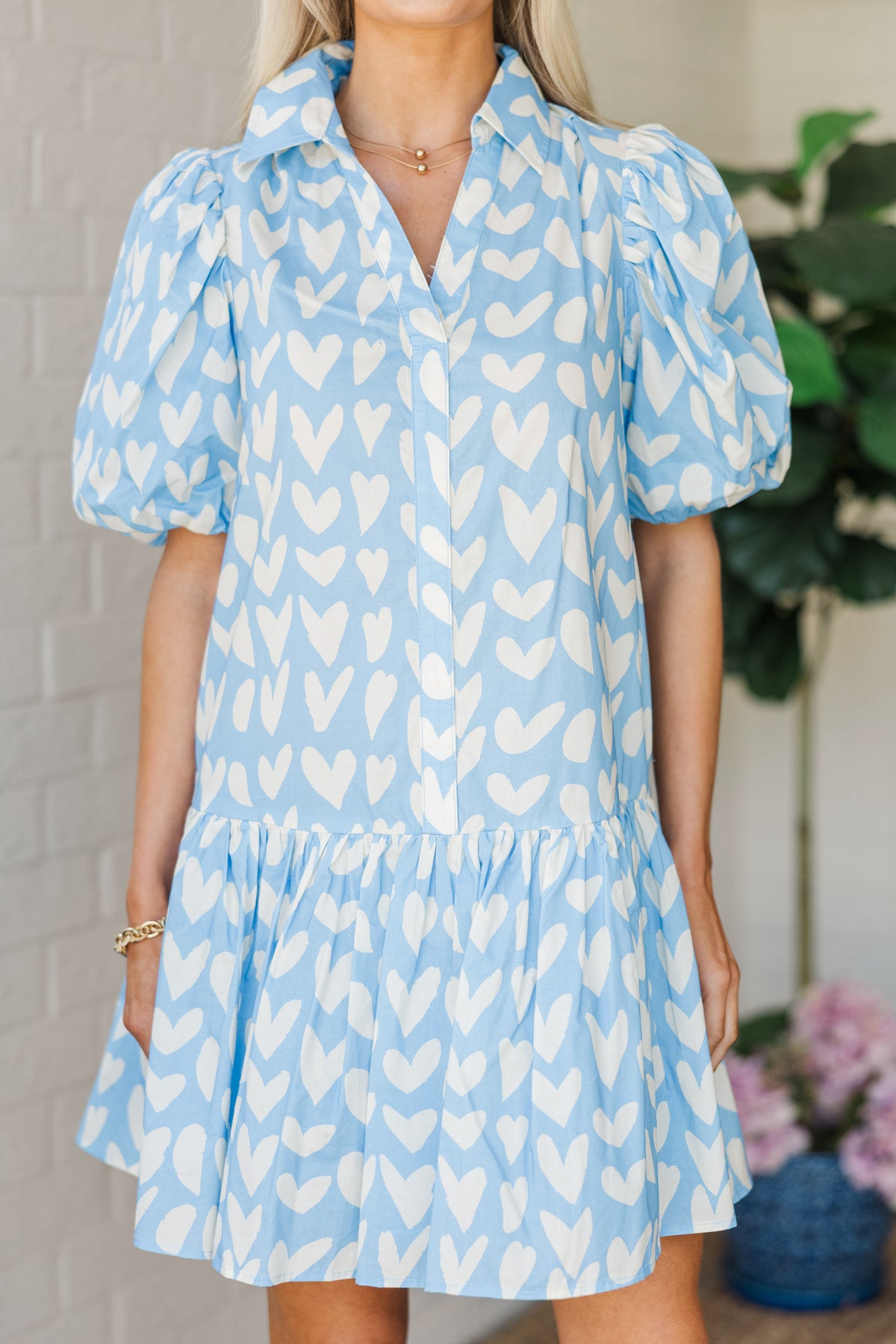 blue dress we heart it We Heart It