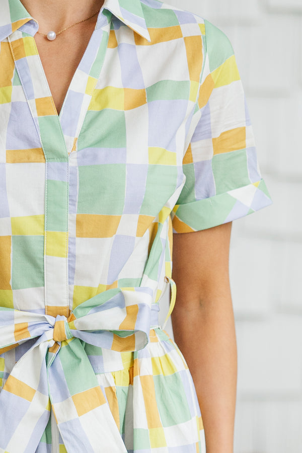 Same As Always Green Geometric Midi Dress, Small - The Mint Julep Boutique | Women's Boutique Clothing Same As Always Green Geometric Midi Dress, Small - The Mint Julep Boutique | Women's Boutique Clothing
