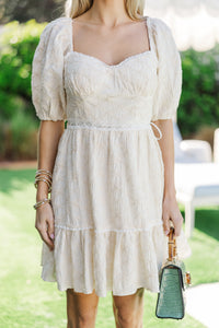 The Beauty Ecru Embroidered Dress