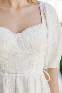 The Beauty Ecru Embroidered Dress