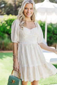 The Beauty Ecru Embroidered Dress