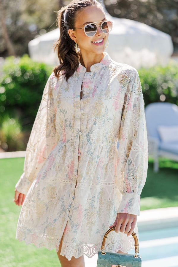 Just Lovely Cream Eyelet Dress – Shop the Mint