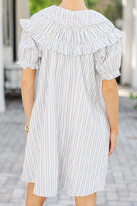 You're Enough Blue Striped Dress