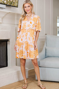 NURSING COLLECTION: Feeling Your Best Mustard Yellow Floral Dress