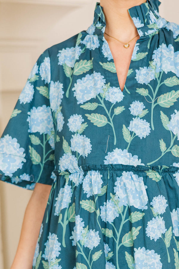 NURSING COLLECTION: Feeling Your Best Navy Floral Dress