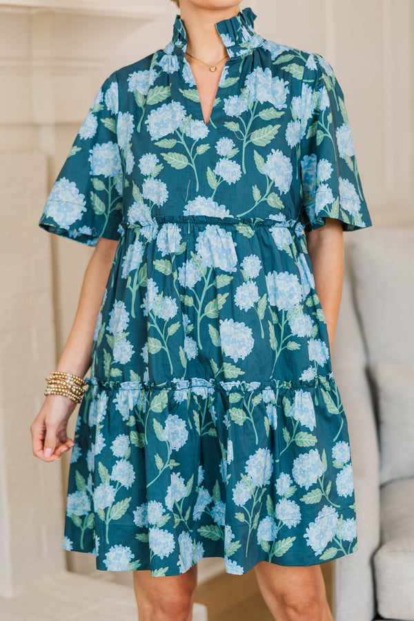 NURSING COLLECTION: Feeling Your Best Navy Floral Dress