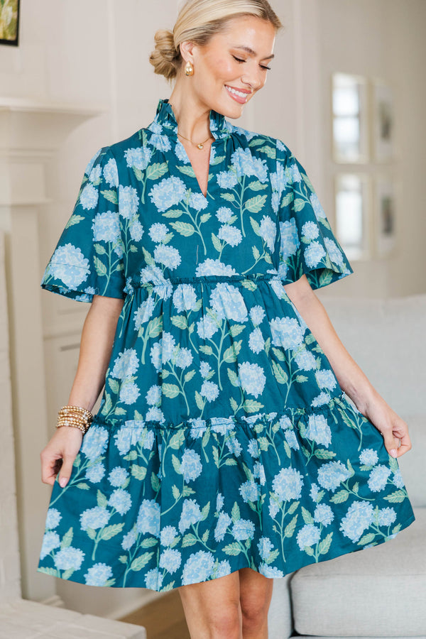 NURSING COLLECTION: Feeling Your Best Navy Floral Dress