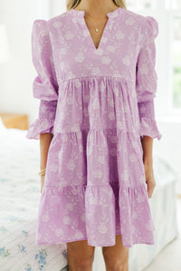 NURSING COLLECTION: In Your Happy Place Lavender Floral Dress