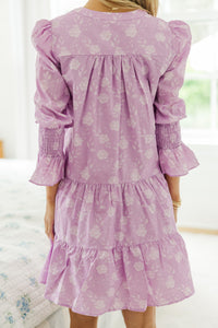 NURSING COLLECTION: In Your Happy Place Lavender Floral Dress