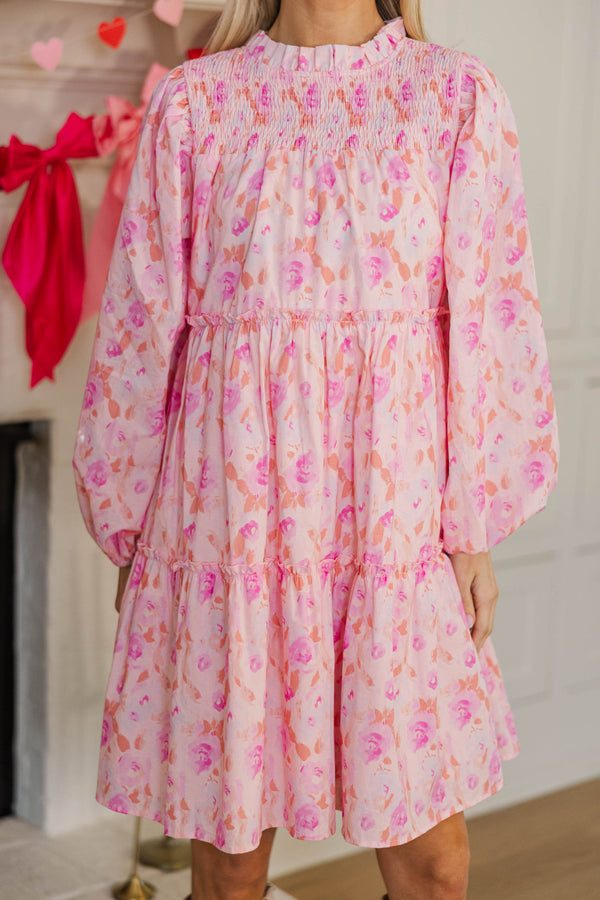 NURSING COLLECTION: Be Your Best Pink Floral Babydoll Dress