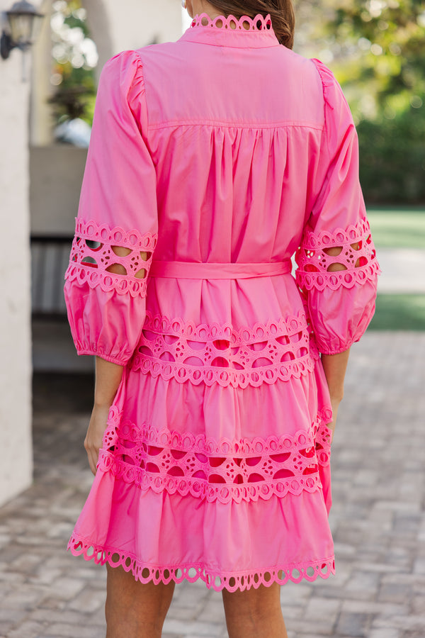 Just In Time Pink Crochet Dress – Shop the Mint