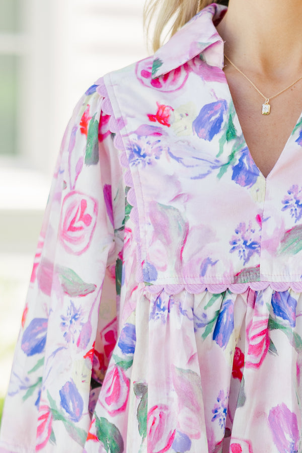 Find You Well Pink Floral Dress
