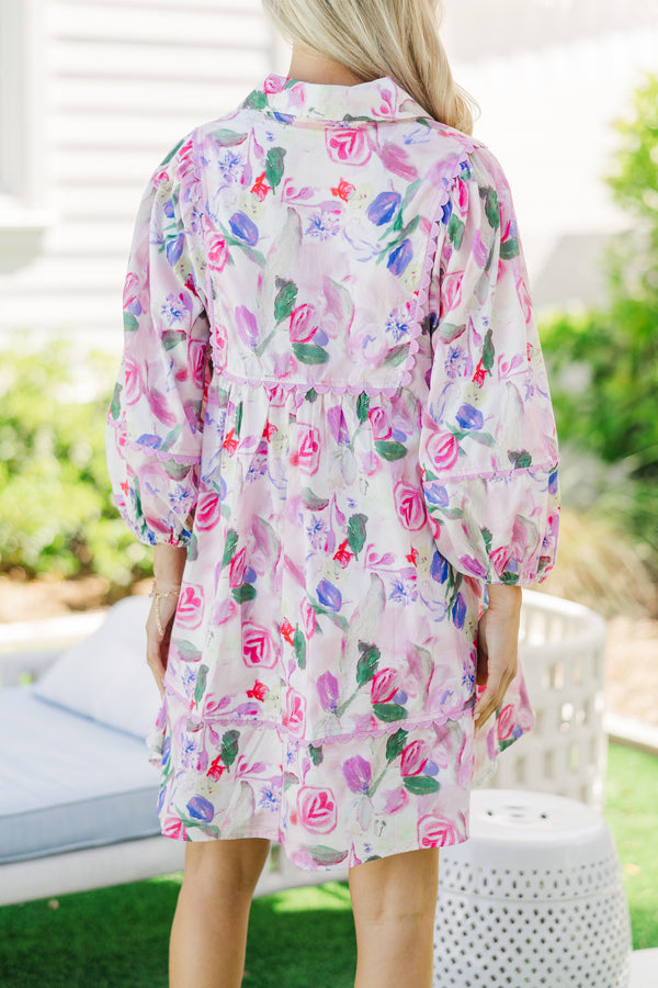 Find You Well Pink Floral Dress