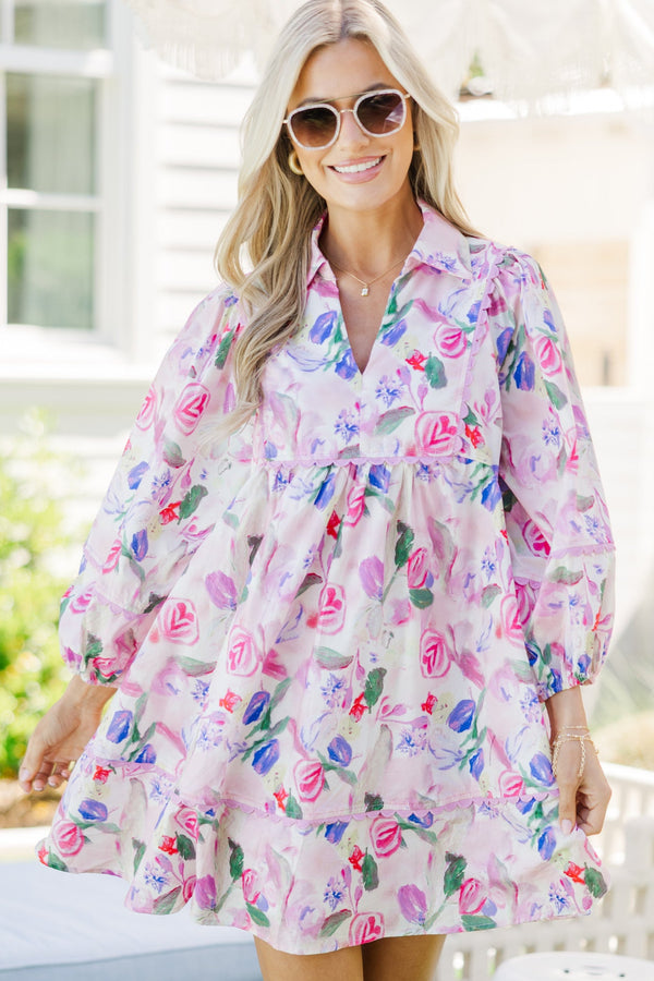 Find You Well Pink Floral Dress