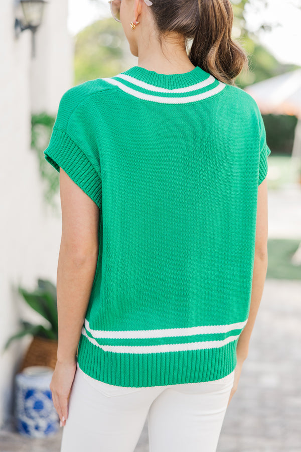 Down The Way Green Sweater