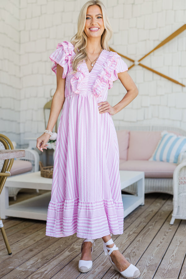 Darling Daydream Pink Seersucker Dress Shop the Mint Darling Daydream Pink Seersucker Dress Shop the Mint