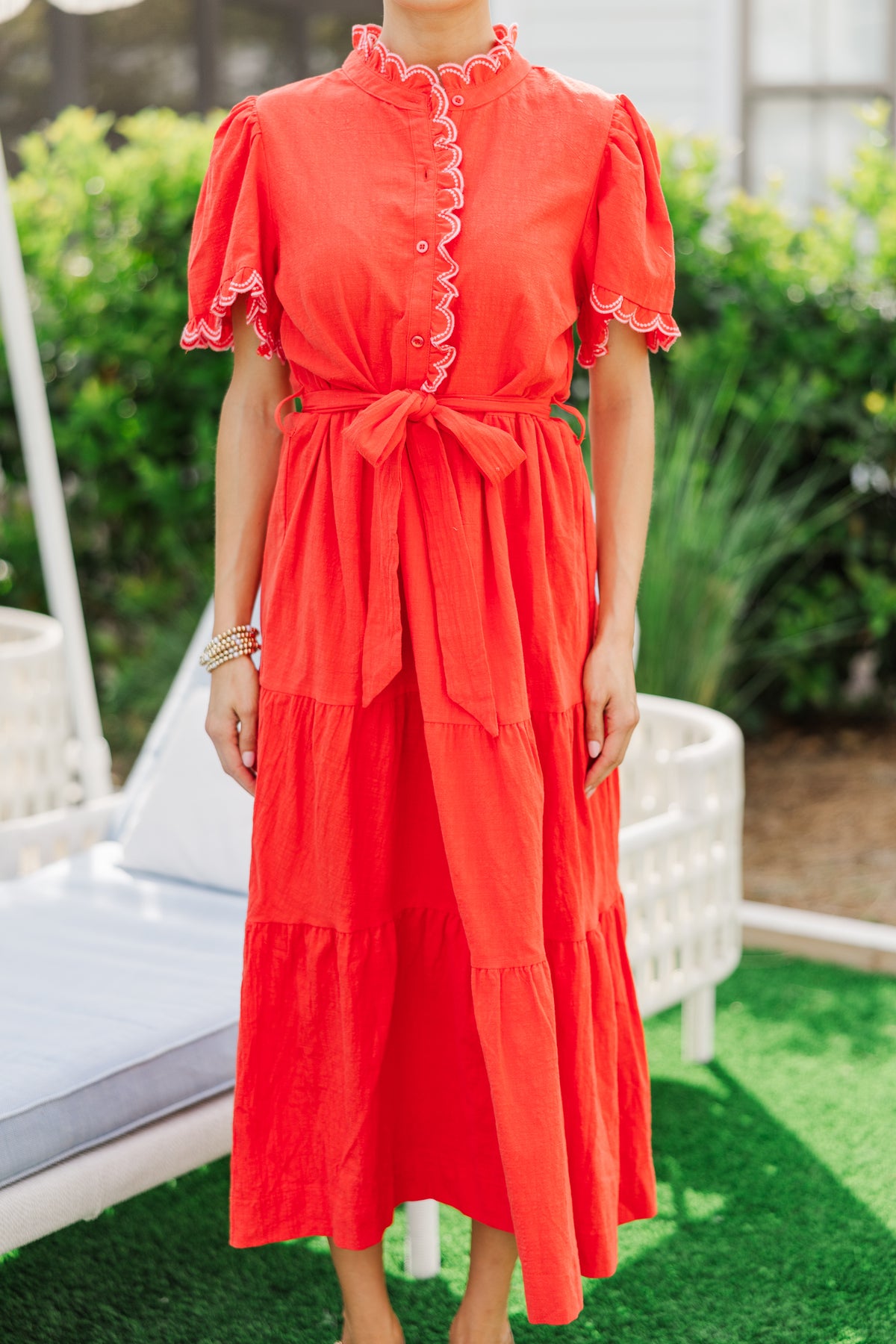 Whimsy Red Whimsy & Wonder Red Midi Dress – Shop the Mint