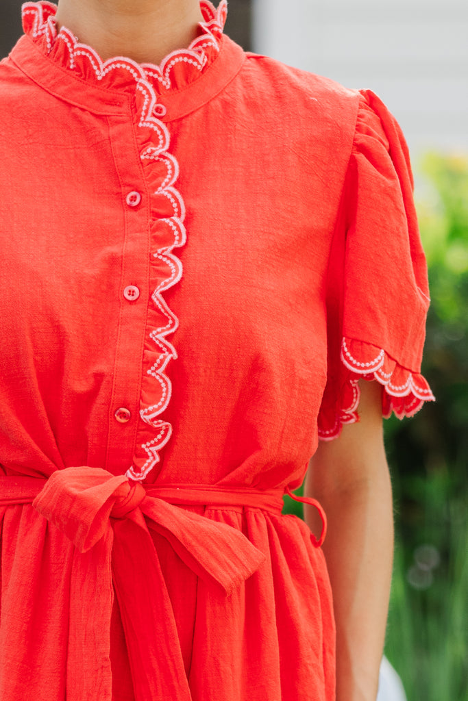 Whimsy Red Whimsy & Wonder Red Midi Dress – Shop the Mint