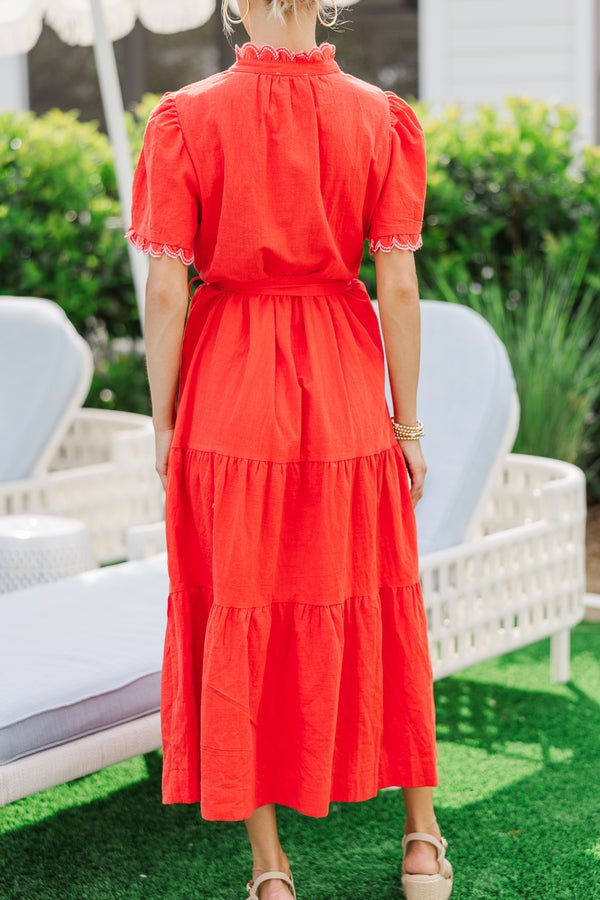 Whimsy & Wonder Red Midi Dress – Shop the Mint
