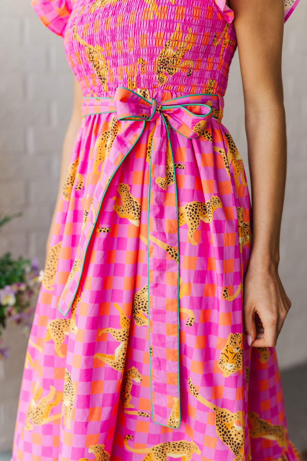 You Belong Hot Pink Cheetah Midi Dress – Shop the Mint
