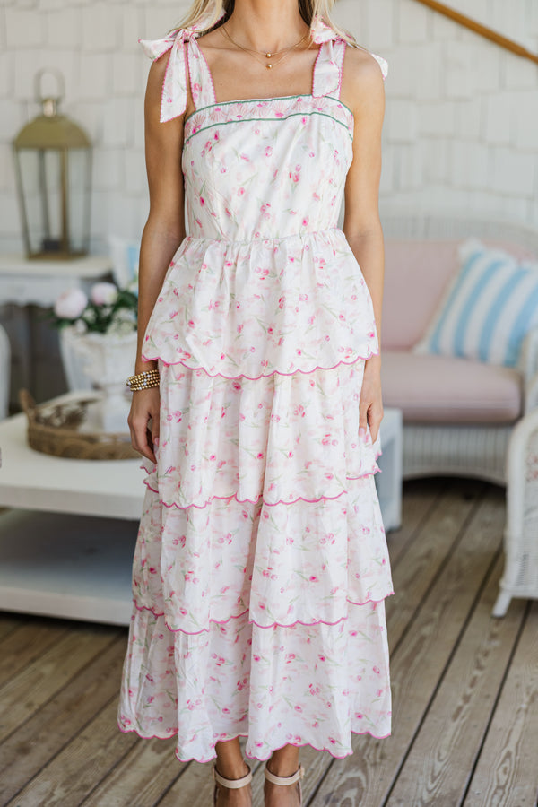 midi dress with roses Fiery Rose Midi Dress Teuta Matoshi