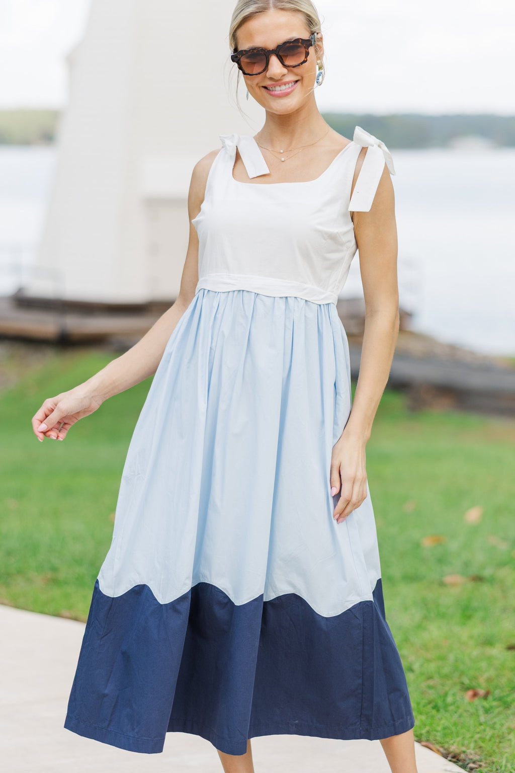 blue dress coast Women's Off The Swim Dress, 62 cm / 24.41 in Veronica Beard Ember Silk-Blend Maxi