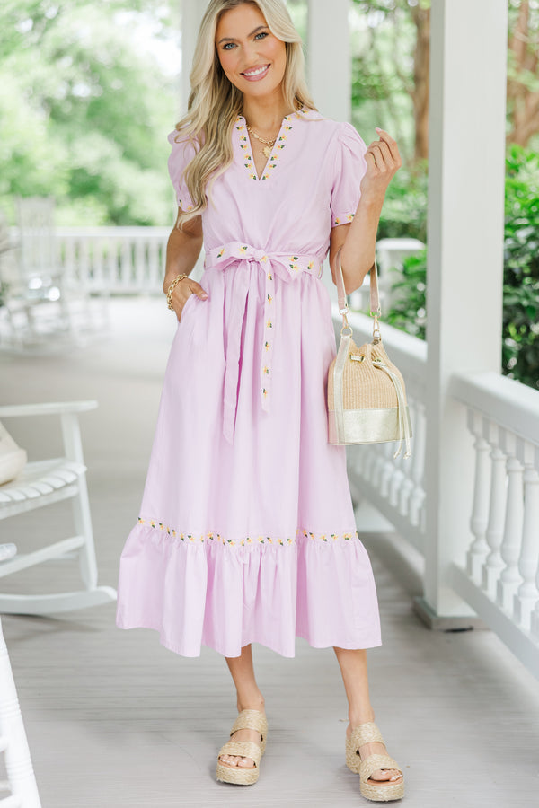 Feeling The Glow Pink Embroidered Midi Dress Shop the Mint Feeling The Glow Pink Embroidered Midi Dress Shop the Mint