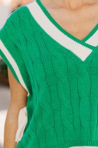 Just Concentrate Green Sweater
