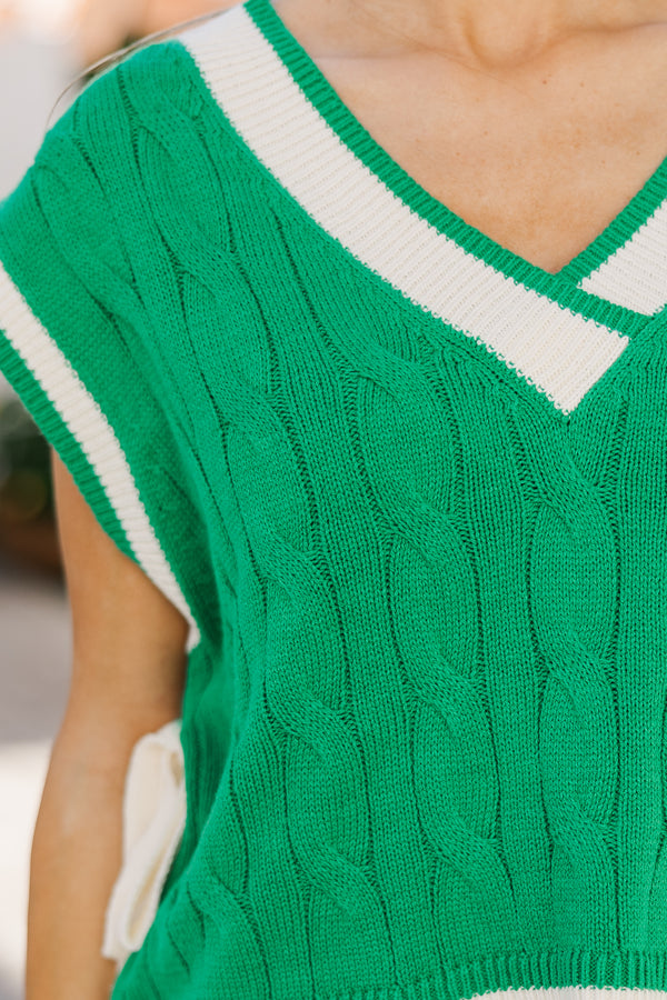 Just Concentrate Green Sweater
