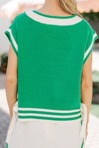 Just Concentrate Green Sweater