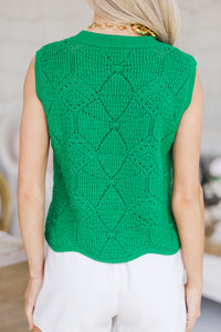 Just Thinking Kelly Green Tank