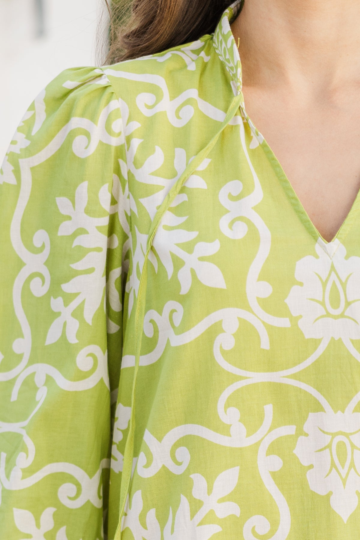 Bold Moves Lime Green Damask Dress – Shop the Mint