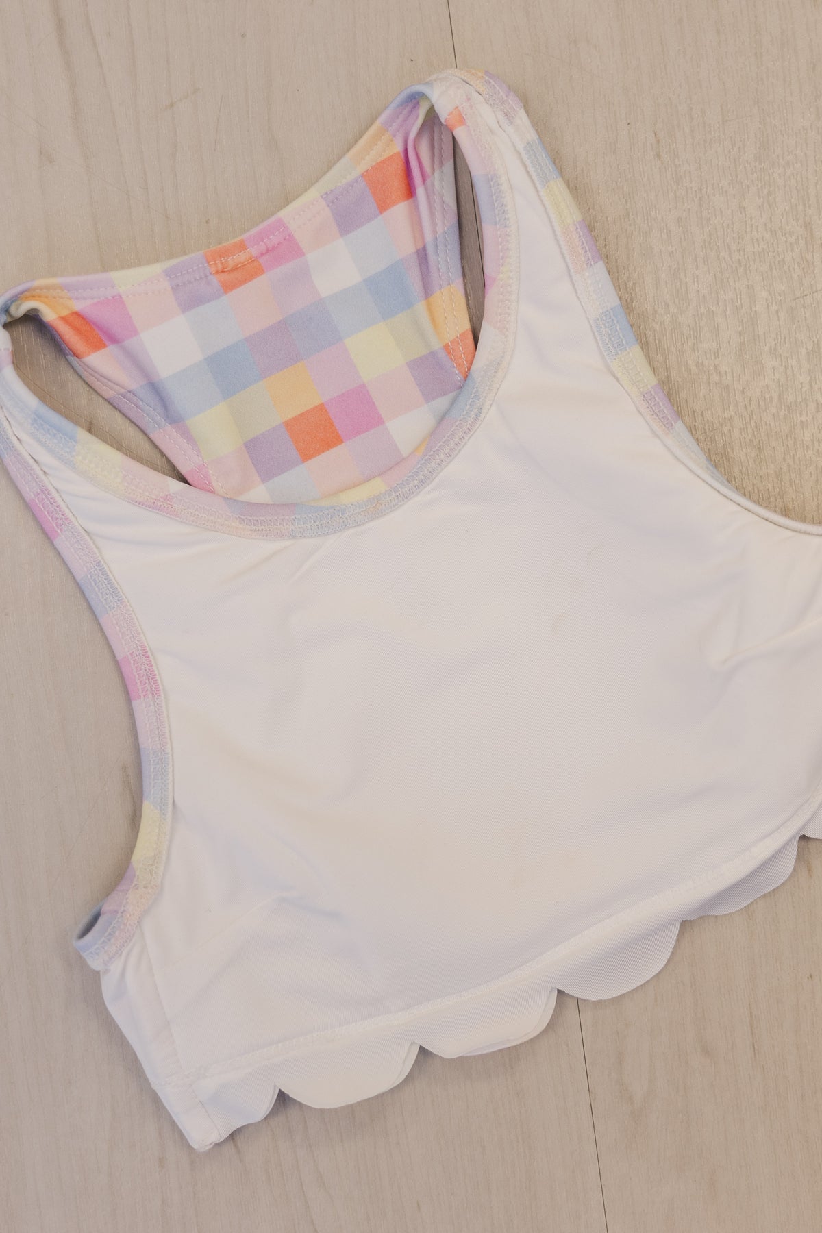 Girls: The Sally Light Blue Gingham Two Piece Swimsuit – Shop the Mint