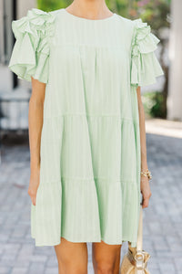 Spring Zest Lime Green Babydoll Dress